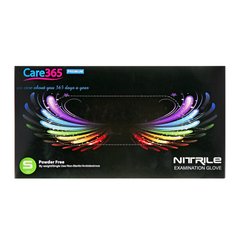 Care 365 Premium Black nitrile gloves, 100 pcs