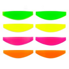 Lash Lamination Neon Pads, 4 pairs