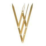 Eyebrow shaping compass, gold, 16 cm