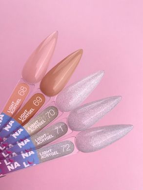 Гель Luna Moon для зміцнення, вирівнювання та донарощування нігтів Light Acrygel #68 13 мл в інтернет магазині Beauty Hunter