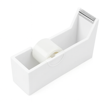 White tape dispenser