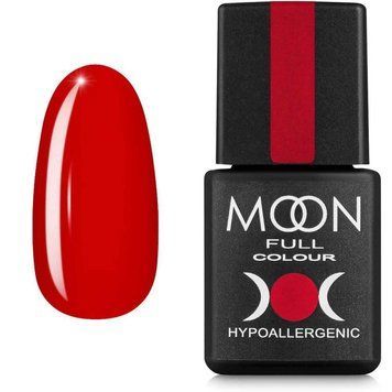 Moon Full color Gel polish №136 fiery red 8 ml