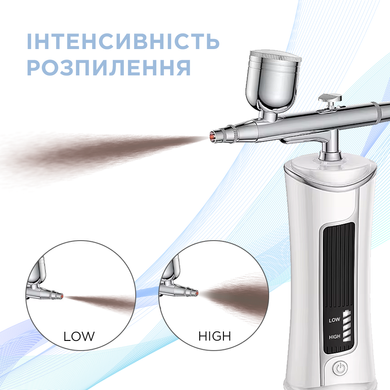 Portable airbrush with LED display, nozzle 0.4 mm