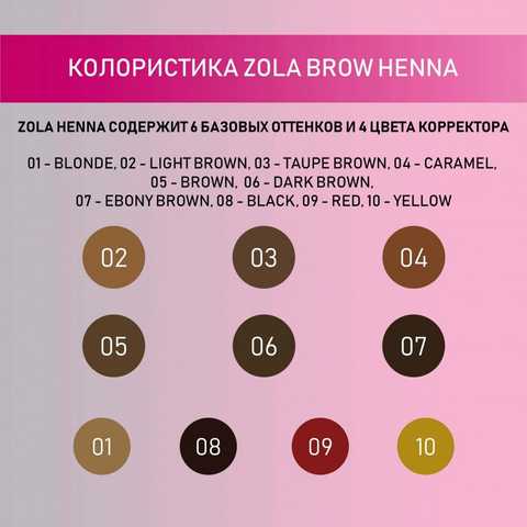 BrowXenna хна для бровей, БЛОНД №205 темно-русый, 6 г (саше)