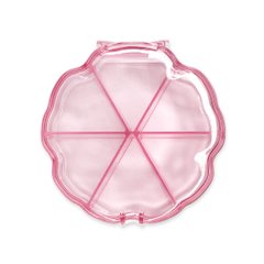 Container organizer round, 6 sections, pink