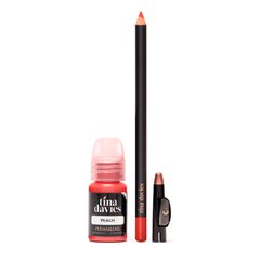 Perma Blend x Tina Davies lip Tattoo pigment with pencil, Peach, 15ml