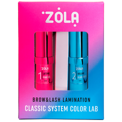 Zola Set Color Lab for lamination Brow&Lash Lamination Classic System, 2*10 ml