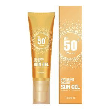 Сонцезахисний гель з гіалуроновою кислотою Deoproce Hyaluronic Cooling Sun Gel SPF50++ 50 мл в інтернет магазині Beauty Hunter