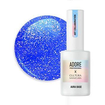 База-хамелеон Adore Professional Aura Base с шиммером №09 синяя индиго 8 мл в интернет магазине Beauty Hunter