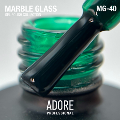 Гель-лак Adore Professional для вітражного покриття Marble glass MG-40 Amazonite зелений 8 мл в інтернет магазині Beauty Hunter