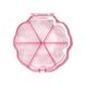 Container organizer round, 6 sections, pink 1 of 2