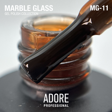 Гель-лак Adore Professional для витражного покрытия Marble glass MG-11 Goldstone карамельная глазурь 8 мл в интернет магазине Beauty Hunter