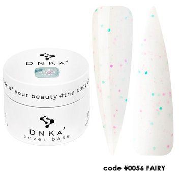 База DNKa' камуфлирующая с поталью в банке Cover Base Rubber French №0056 Fairy 30 мл в интернет магазине Beauty Hunter