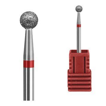 Obcinarka do paznokci Kraken w kształcie diamentowej kulki z czerwonym nacięciem 4,0*3,8 mm w sklepie internetowym Beauty Hunter