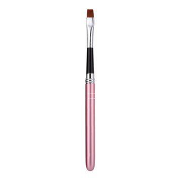 Pink nail art brush