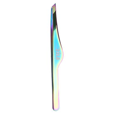 Zola Professional tweezers for eyebrows, beveled, RAINBOW