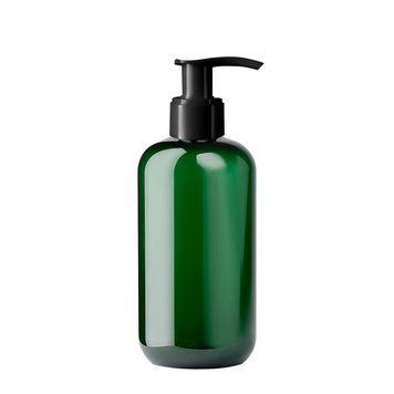 Zielona plastikowa butelka z czarnym dozownikiem, 250 ml w sklepie internetowym Beauty Hunter