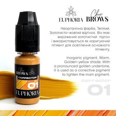 Sweet Brows Pigment for eyebrows Euphoria Corrector 01 5 ml