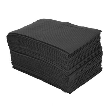 Napkin 3-layer for the working surface, black, 50 pcs