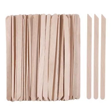 Wooden spatula for depilation with a sharp tip