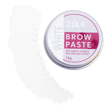 Zola Паста для брів Біла Brow Paste white, 15 г в інтернет магазині Beauty Hunter