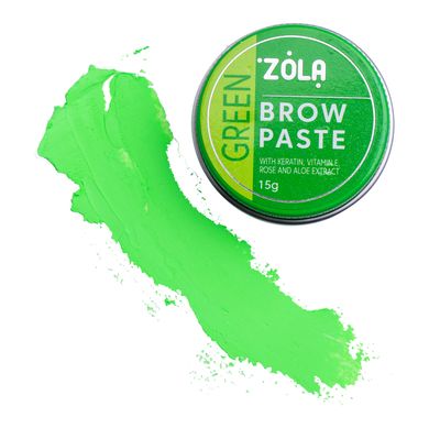 Zola Паста для брів Зелена Brow Paste green, 15 г в інтернет магазині Beauty Hunter