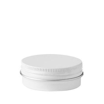 Słoik aluminiowy, biały, 30 ml w sklepie internetowym Beauty Hunter