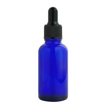 Niebieska szklana butelka z czarną pipetą, 30 ml w sklepie internetowym Beauty Hunter