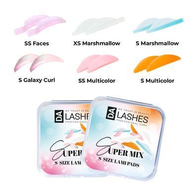 Dalashes Валики для ламинирования ресниц Super Mix, 6 пар в интернет магазине Beauty Hunter