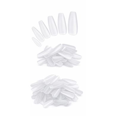 Tipsy żelowe matowe transparentne Ballerina 240 szt w sklepie internetowym Beauty Hunter