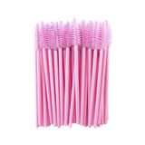 Brushes for eyebrows and eyelashes disposable pink 50 pcs