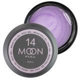Полигель Moon Full для наращивания ногтей Poly Gel №14 розовый бриллиант с шиммером 30 мл в интернет магазине Beauty Hunter