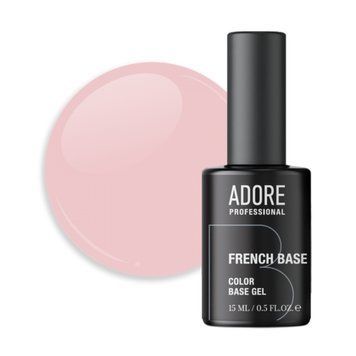 База Adore Professional камуфлирующая для ногтей French base №22 телесно-розовая 15 мл в интернет магазине Beauty Hunter