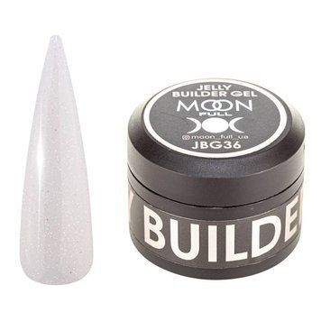 Гель-желе Moon Full для наращивания Jelly Builder Gel №36 молочный с шимером 30 мл в интернет магазине Beauty Hunter