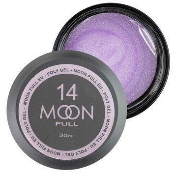 Полігель Moon Full для нарощування нігтів Poly Gel №14 рожевий діамант із шиммером 30 мл в інтернет магазині Beauty Hunter