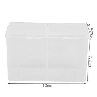 Box organizer for napkins biege, 2 sections