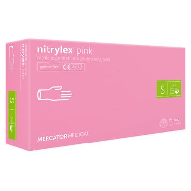 Nitrylex Рукавички нітрилові рожеві, 100 шт в інтернет магазині Beauty Hunter
