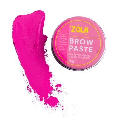 Zola Паста для брів Рожева Brow Paste pink, 15 г в інтернет магазині Beauty Hunter