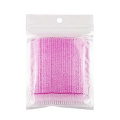 Microbrushes in a package Purple with sparkles, size M, 100 pcs