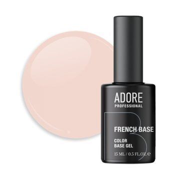 База Adore Professional камуфлирующая для ногтей French base №21 Миндальная 15 мл в интернет магазине Beauty Hunter
