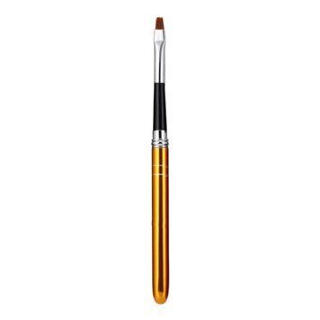 Dark yellow nail art brush