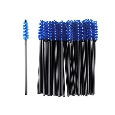 Brushes for eyebrows and eyelashes disposable blue 50 pcs
