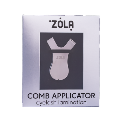Zola Metallic Eyelash Lamination Applicator Comb Silver