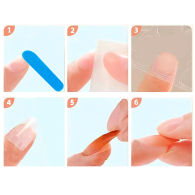 Double-sided tape for false nails