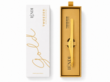 Eyebrow Tweezers Lendi, Ultra-Fine, Angled, Gold