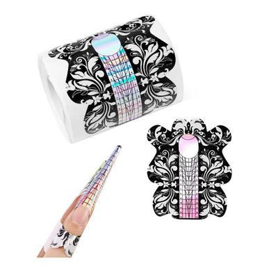 Nail extension forms in a roll with a pattern 100 pcs