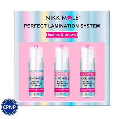 Nikk Mole Set of compositions for lamination of eyebrows and eyelashes, 3*10 ml