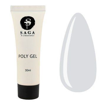 Полігель SAGA professional для нігтів Poly Gel New у тубі #01 30 мл в інтернет магазині Beauty Hunter