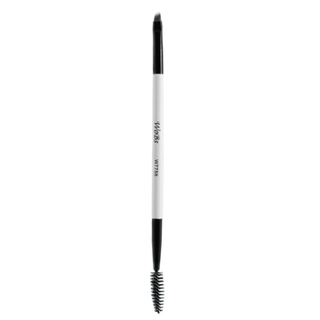 WoBs Pędzel do brwi, ścięty, dwustronny z pędzelkiem, syntetyczny, W7758 w sklepie internetowym Beauty Hunter
