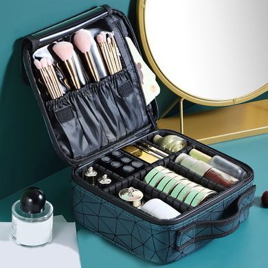 Кейс-органайзер для косметики Green 26.5 x 9.5 x 24 см в інтернет магазині Beauty Hunter
